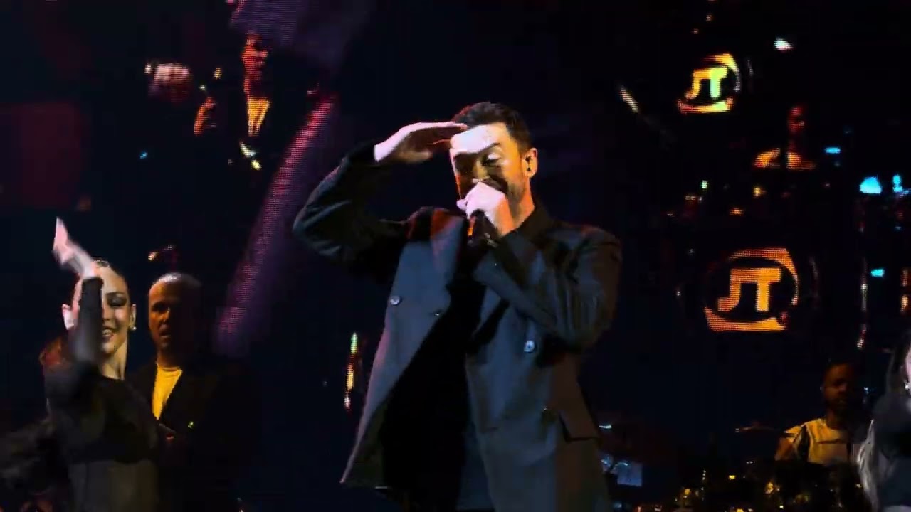 Justin Timberlake performs Imagination on The Forget Tomorrow Tour in San Antonio, Texas on 5/29/24.