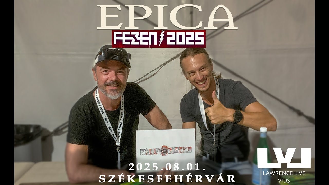 Epica (Mark Jansen & Isaac Delahaye) Interview (2025.08.01. FEZEN, Székesfehérvár) [FÉMFORGÁCS]