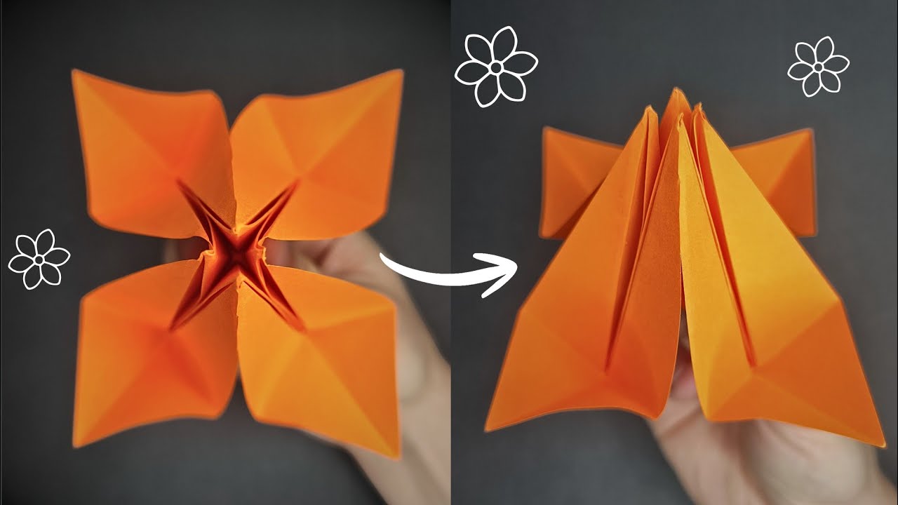 Origami Lily Flower 🪷 Easy Paper Gift Tutorial