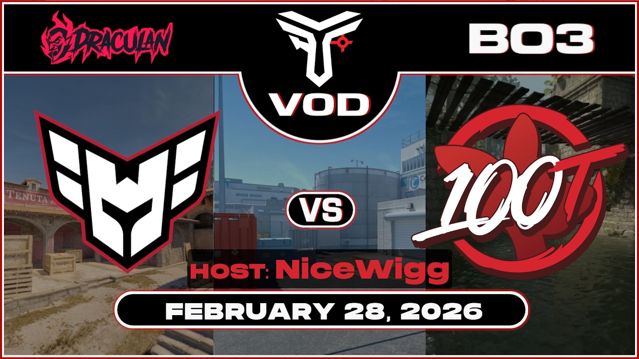 HEROIC vs 100 Thieves (100T) | DraculaN Season 5 | #BO3 | @NiceWigg @100ThievesCS  #cs2 #vod