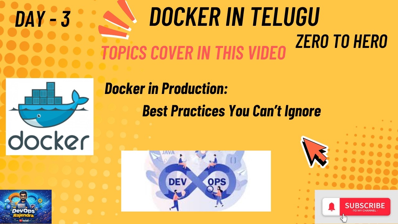 Day-3 Docker Best Practices for Production | DevOps Guide | #devops #docker #devsecops #python