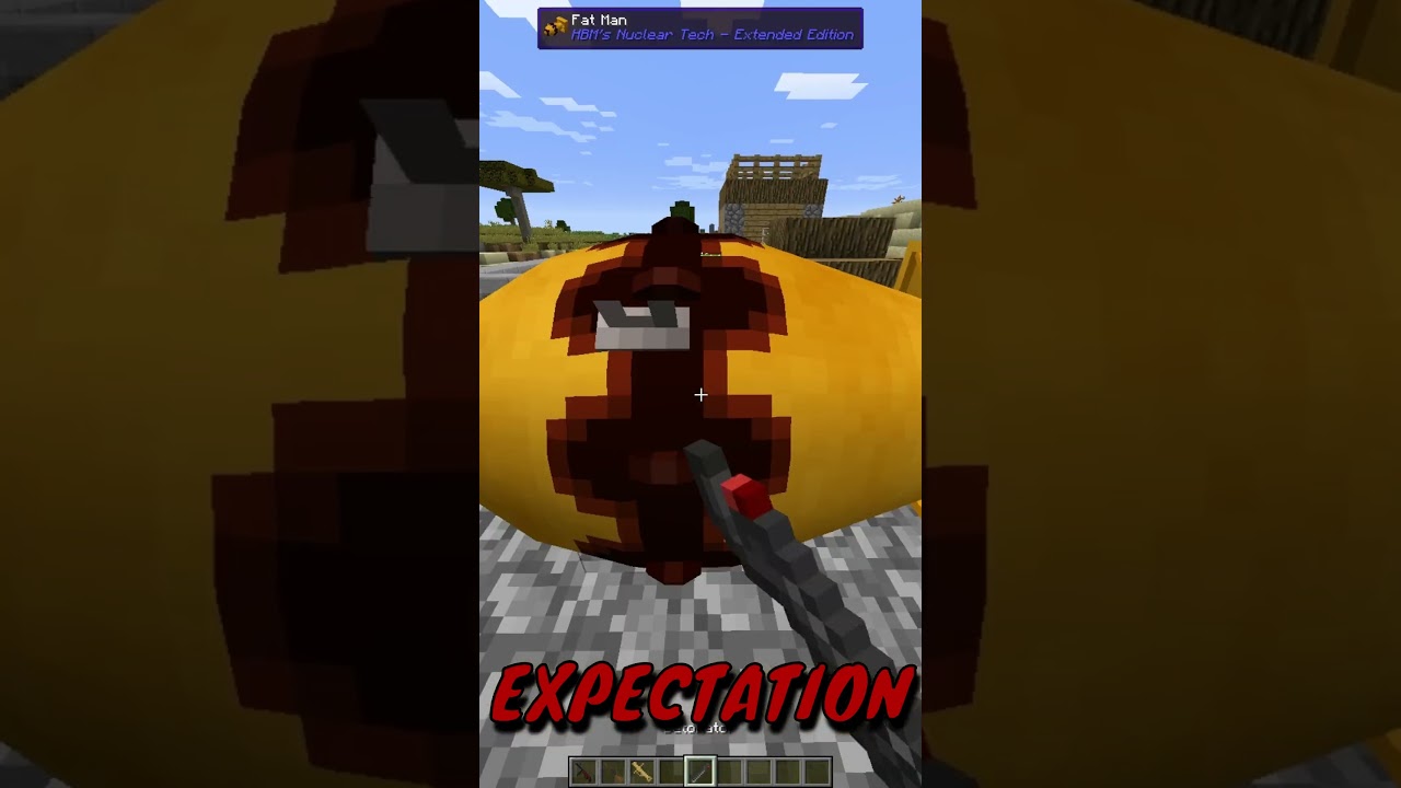 HBM'S NTM EXPECTATION VS REALITY #hbm #minecraft #minecraftshorts #shorts