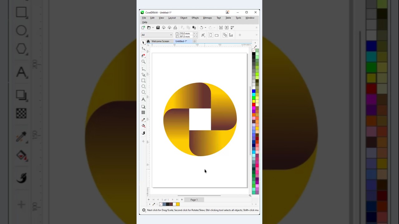 Learn how to create stunning shape designs in CorelDRAW in just a few easy steps!  #coreldraw