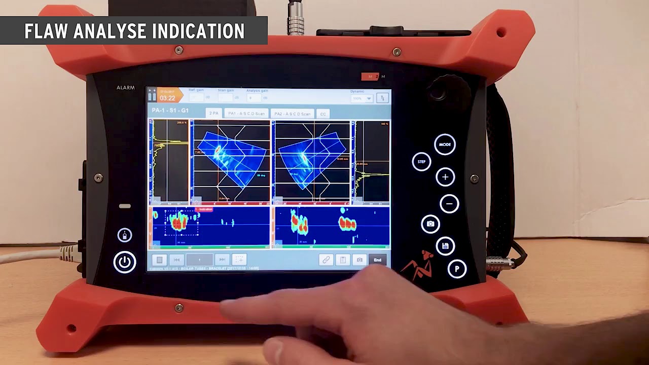 Boiler tube inspection using compact flaw detector MANTIS