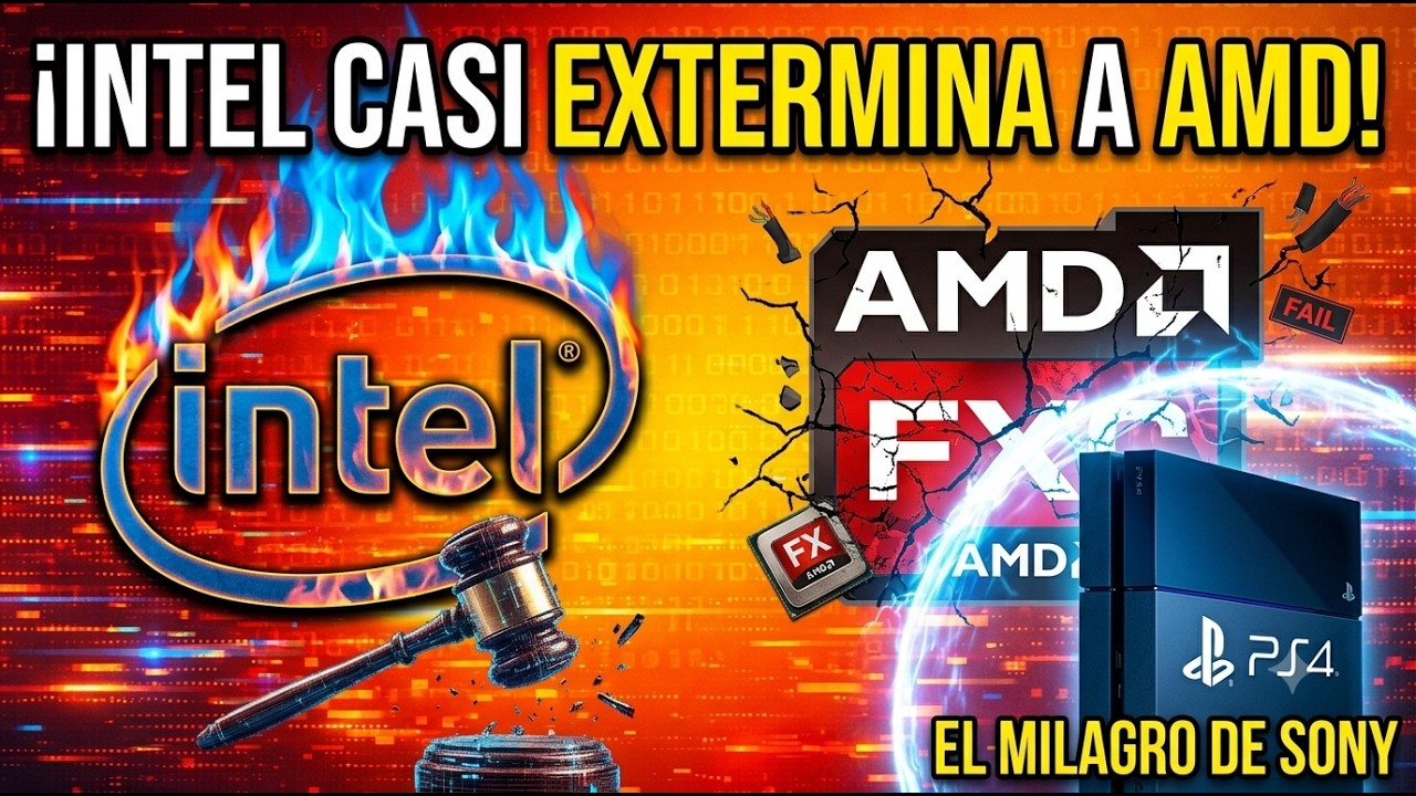 AMD CASI DESAPARECE 3 VECES ...¿Cómo RESUCITÓ para HUMILLAR A INTEL?