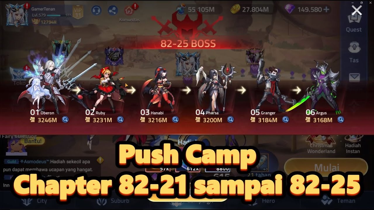 Push campaign chapter 82-21 sampai chapter 82-25 - Mobile legends adventure