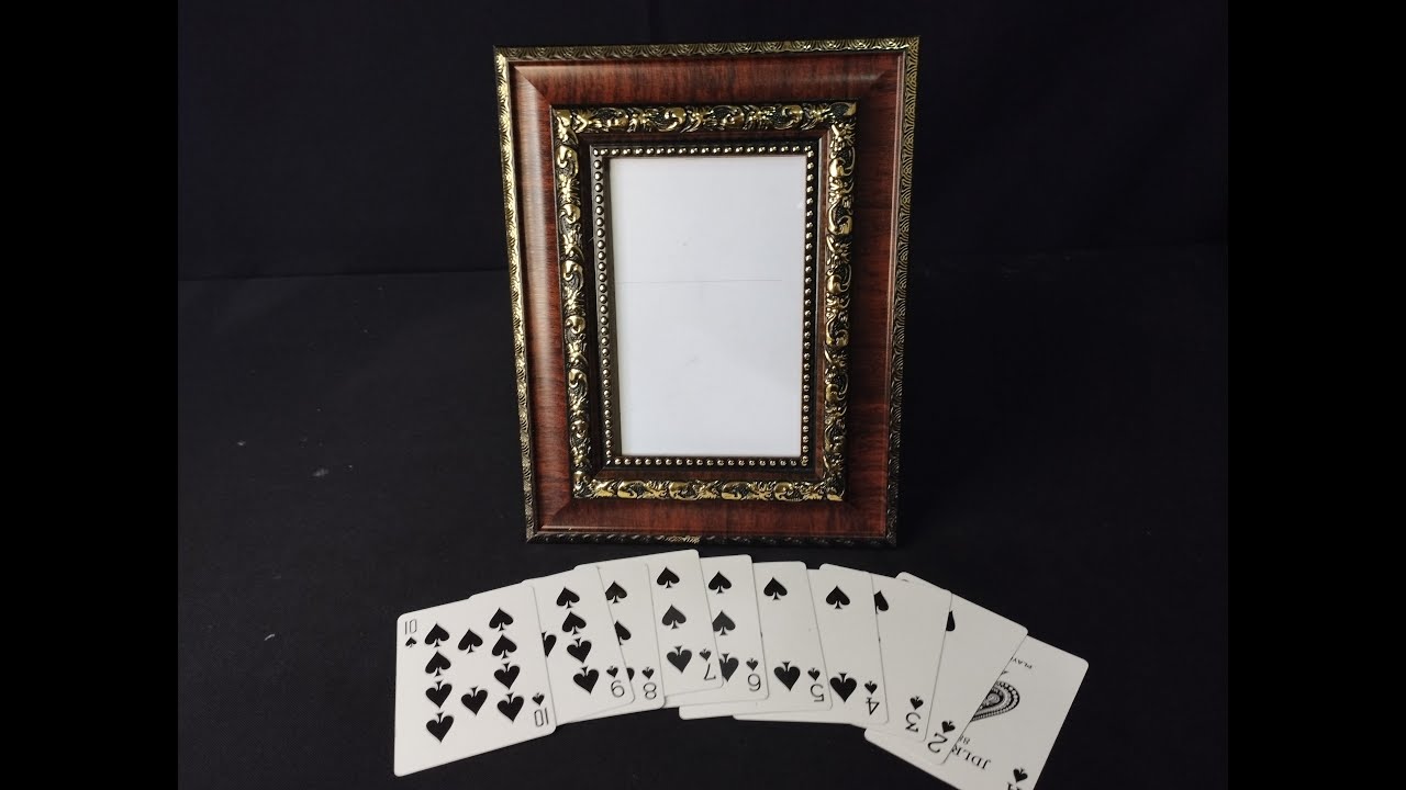 Mysterious picture frame card revealed & how to make.