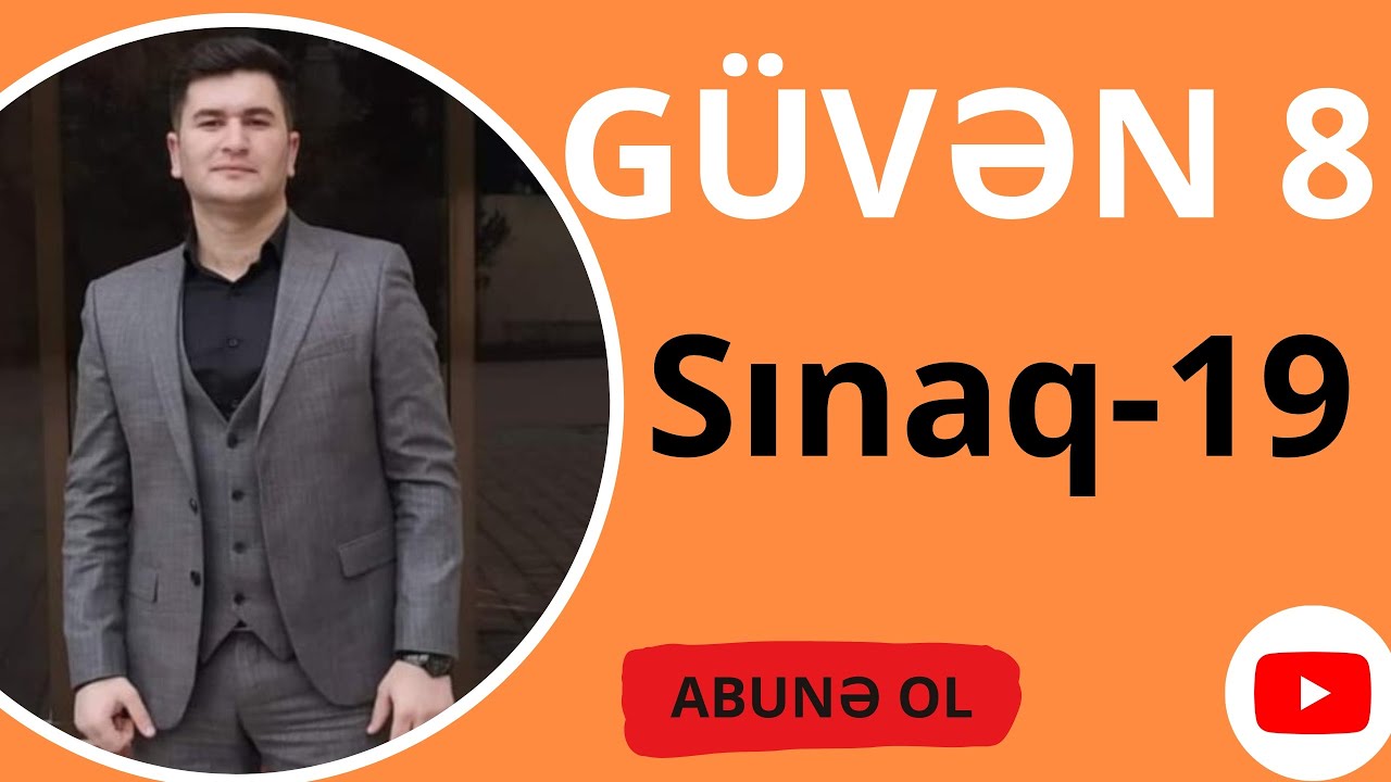 GÜVƏN 8-ci SİNİF   SINAQ-19  Bütün testlərin izahı #sınaq19