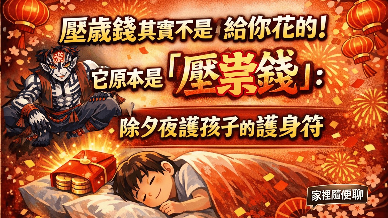 壓歲錢其實不是給你花的！它原本是「壓祟錢」：除夕夜護孩子的護身符｜家裡隨便聊