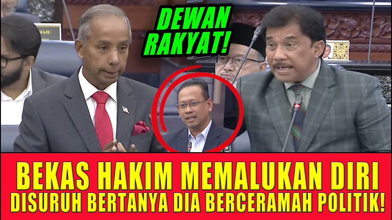 BEKAS HAKIM MEMALUKAN DIRIDISURUH BERTANYA DIA BERCERAMAH POLITIK!