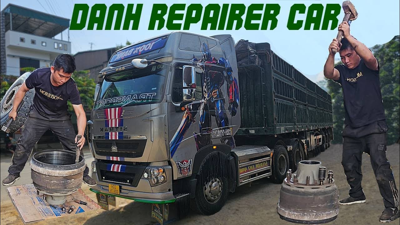 Repalce Broken Wheel Studs on a 120-Ton Tractor – Heavy-Duty Repair!