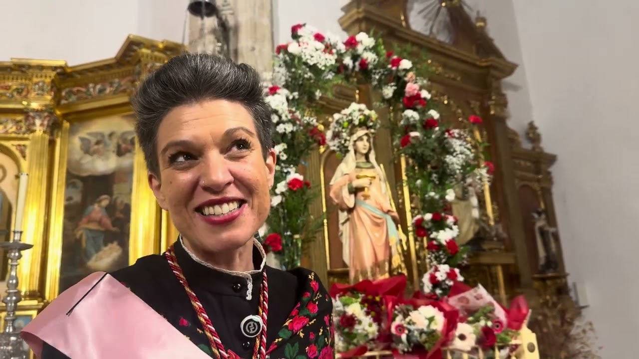 Beatriz Talegón, después de la ceremonia religiosa. Águedas 2026