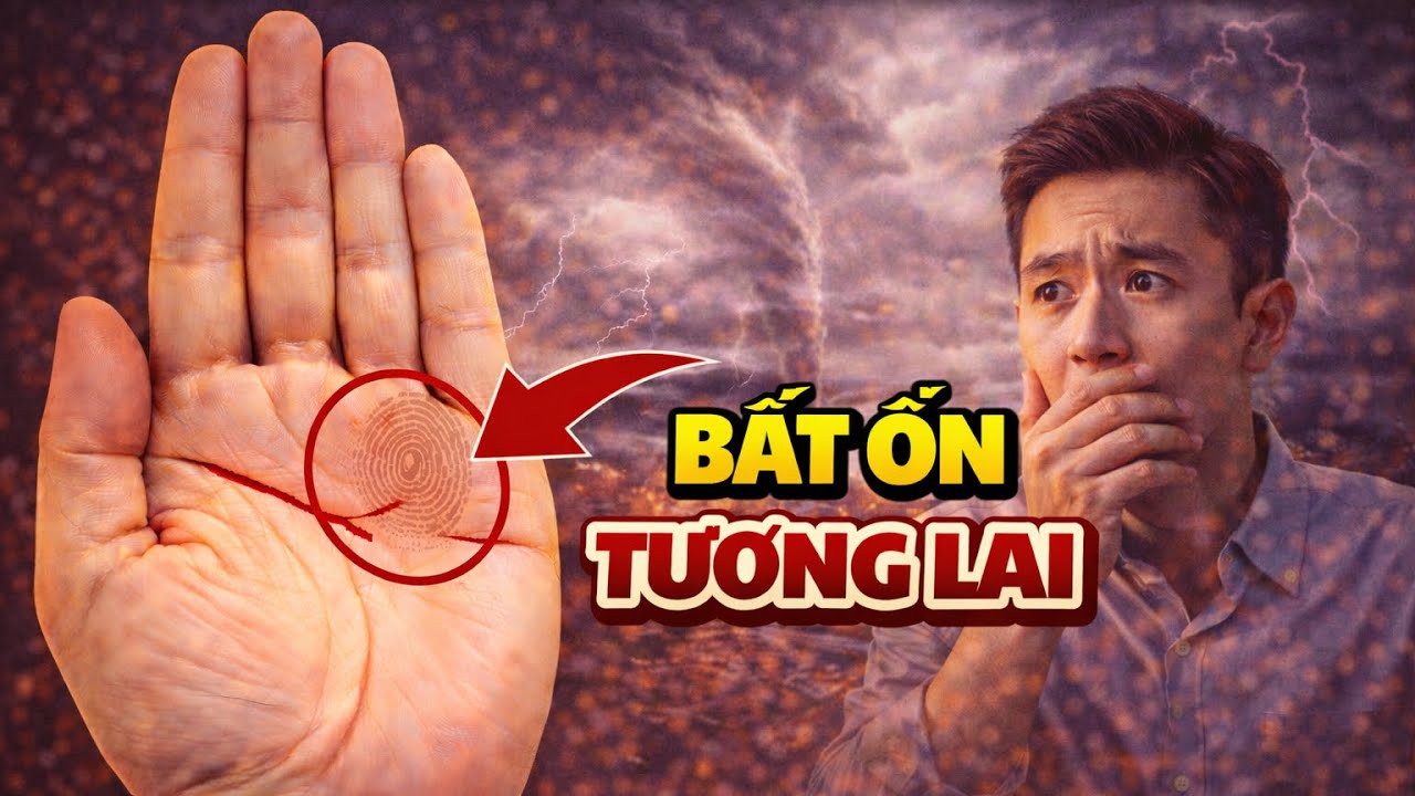Gò Thổ Tinh nổi rõ vân lạ – Tương lai đầy bất ổn, cần cẩn thận.
