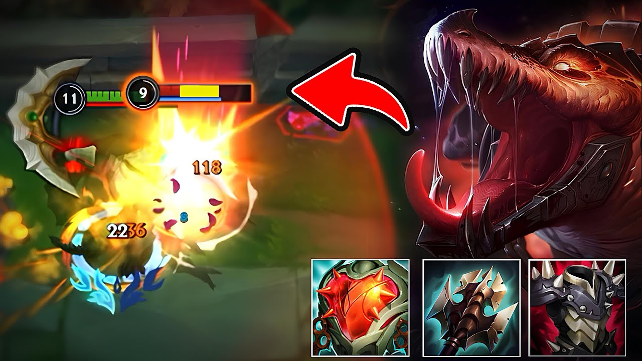 Tank Renekton Never Disappoints! Literally Raid Boss! Wild Rift (Runes & Build)