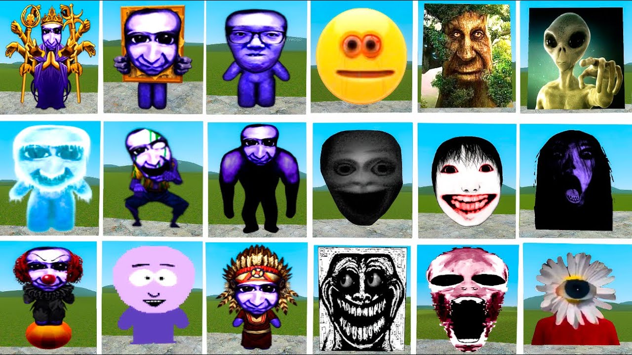 ALL FULL NICO'S NEXTBOT and Ao Oni NETBOT In Garry's Mod