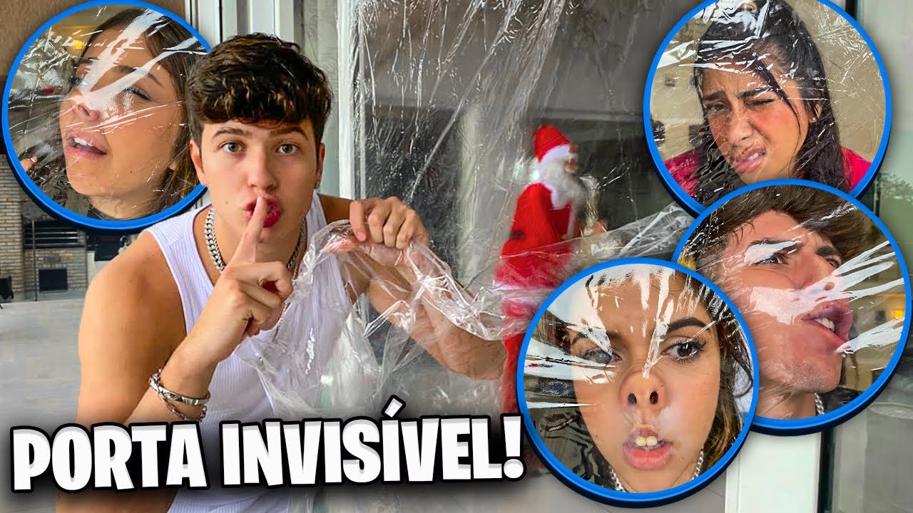 ELES FICARAM BRAVOS? FIZ UMA PORTA INVISIVEL NA MANSÃO DE NATAL!