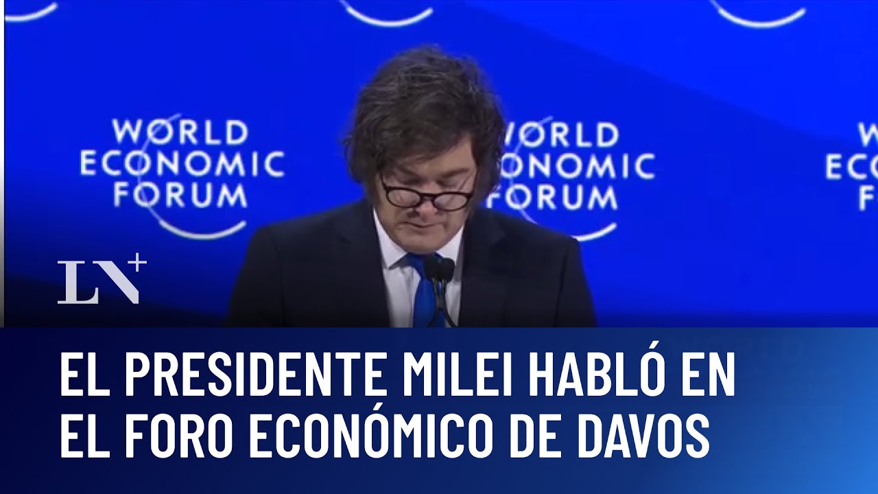 Foro Económico Mundial: Milei defendió los números de su gestión en Davos