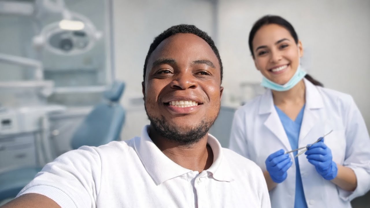 PELA PRIMEIRA VEZ FUI AO DENTISTA NO BRASIL FUI RECEBIDO COM A SECRETARIA DA SAÚDE DA CIDADE SENGÉS