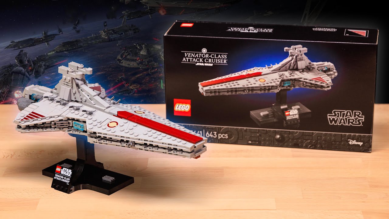 ОБЗОР штурмового крейсера класса «Венатор» LEGO Star Wars | Набор 75441