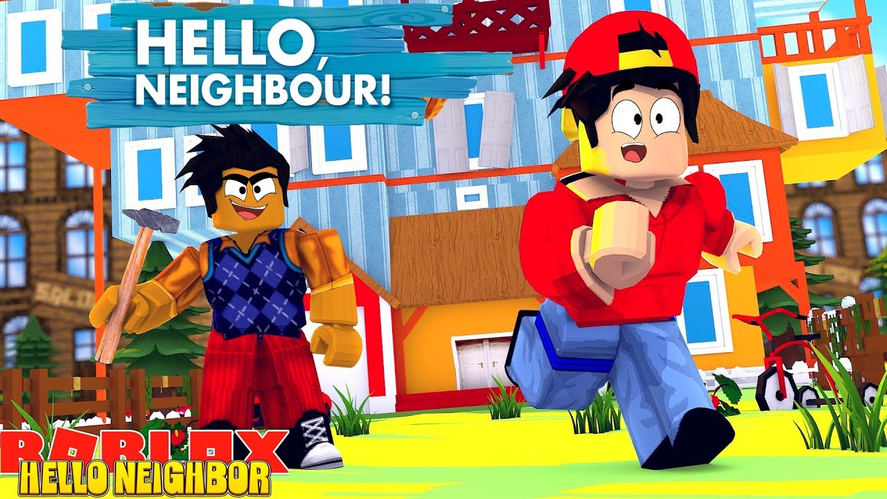 ROBLOX HELLO NEIGHBOR OBBY - DONUT TURNS INTO HELLO NEIGHBOR AND KILLS ROPO!!