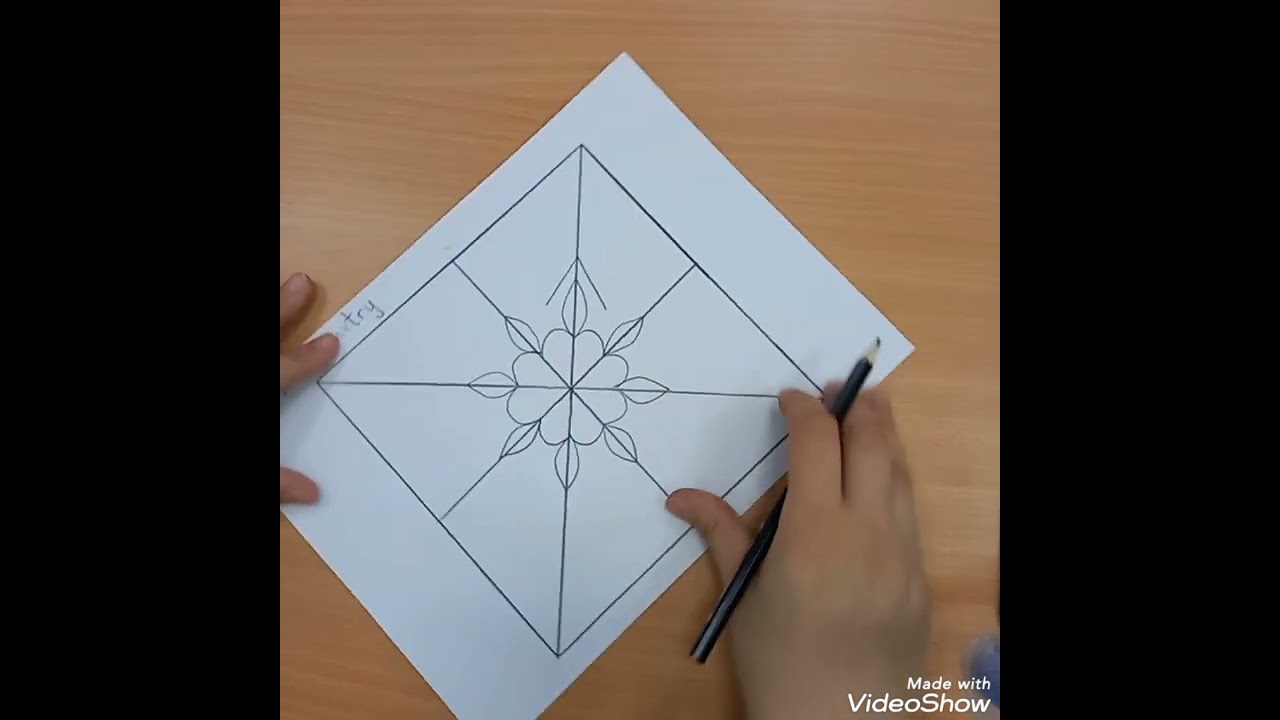 How to draw Radial symmetry design.