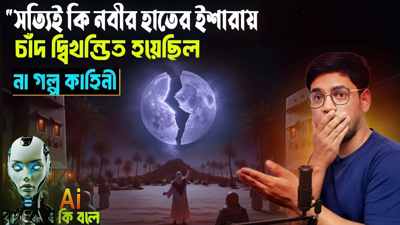 “নবীজির হাতের ইশারায় চাঁদ দ্বিখণ্ডিত! ইন্ডিয়া থেকেও একজন তা দেখেছিল প্রমাণ !”  