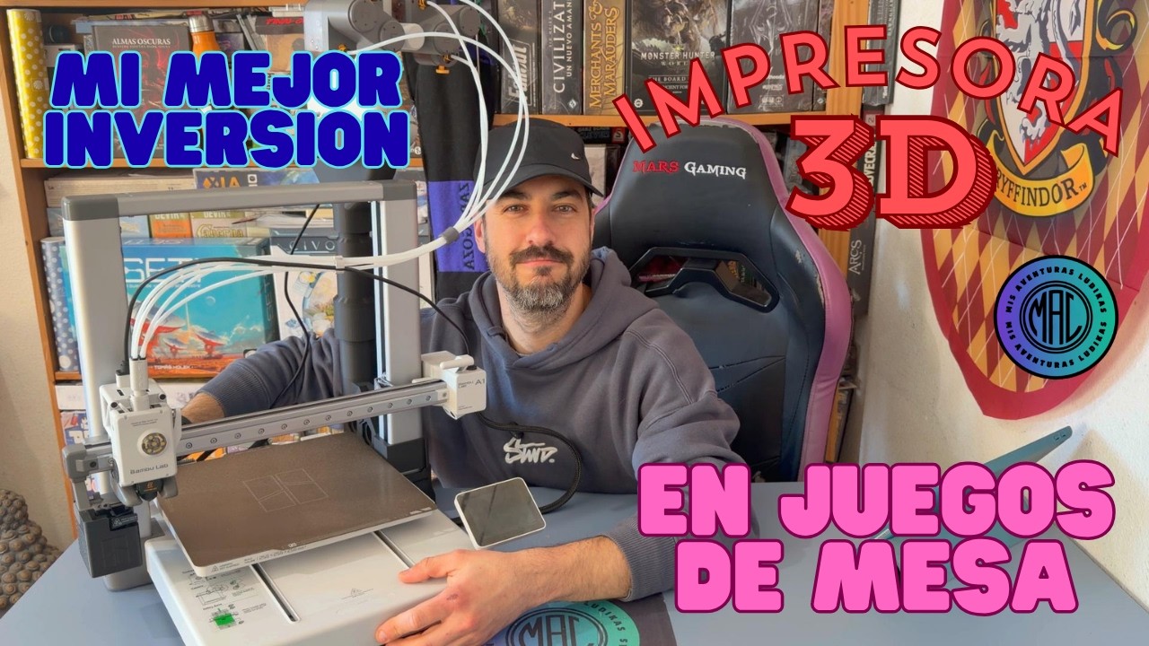 LA MEJOR INVERSI&Oacute;N QUE HE HECHO EN JUEGOS DE MESA - IMPRESORA 3D BAMBU LAB