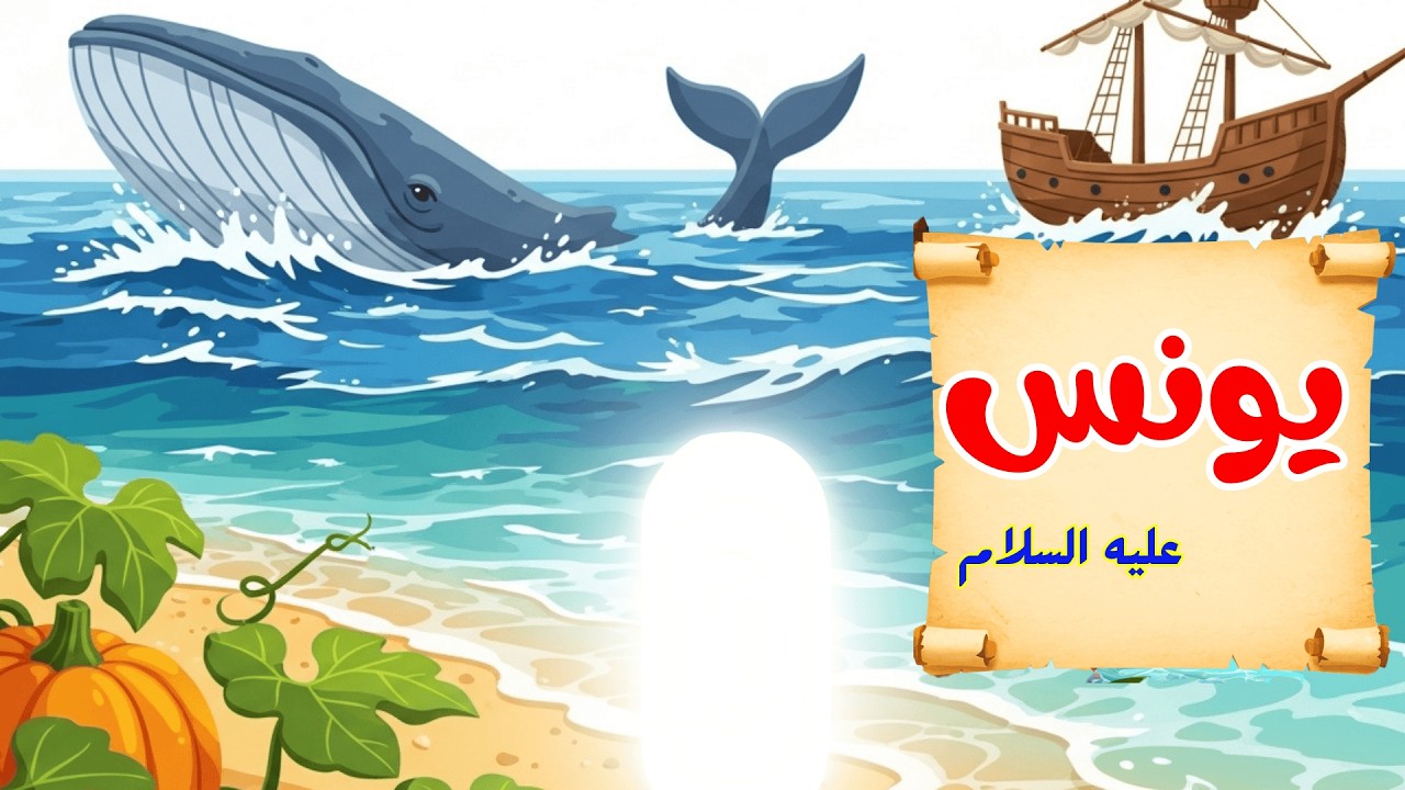 قصة سيدنا يونس للاطفال| قصص الأنبياء للأطفال | قصص القرآن مع ارنوب الحبوب