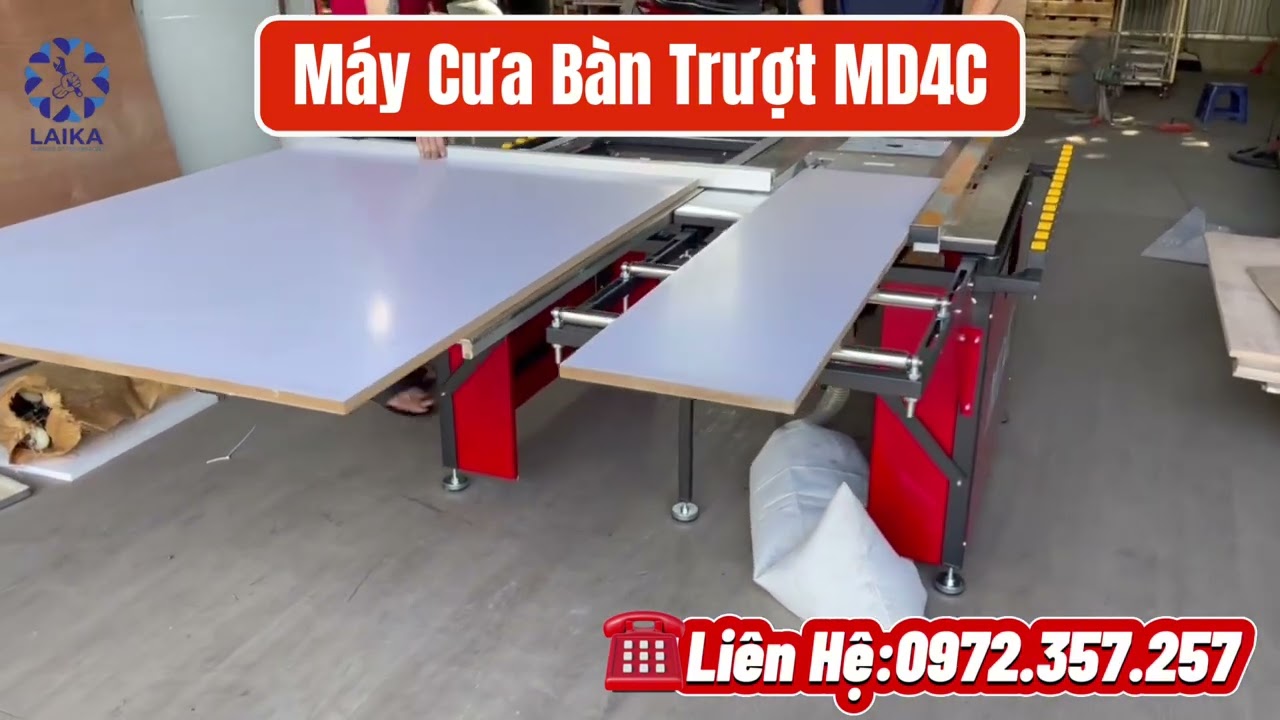 Bàn Giao Máy Cưa Bàn Trượt MD4C Tại Thanh Trì Hà Nội | Test Máy Thực Tế