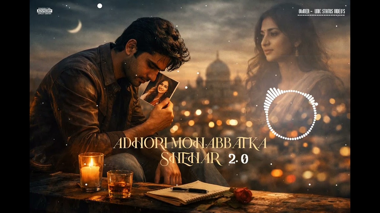 Adhoori Mohabbat Ka Shehar | Sad Romantic Song | Heart Touching Hindi Track #adhoorimohabbat