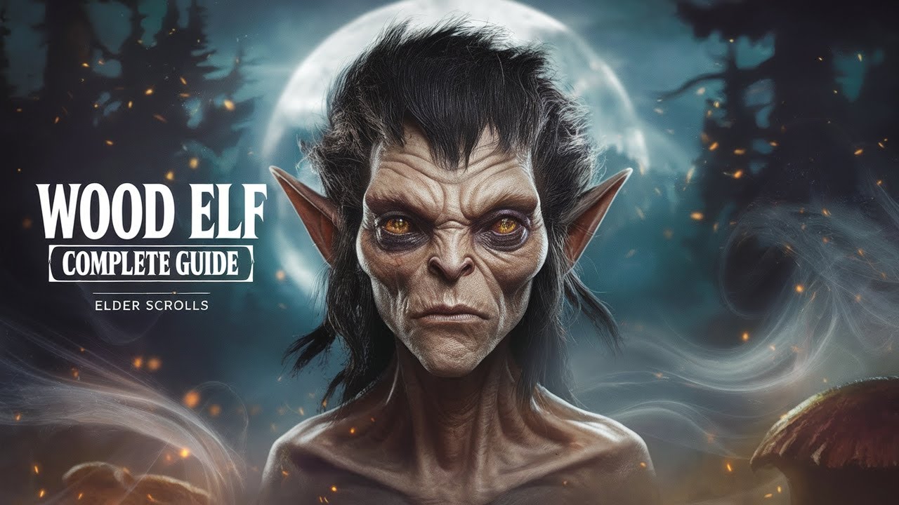 A Tale From Skyrim: Elder Scrolls Bedtime Wood Elf Story | Lore and Ambience For Sleep