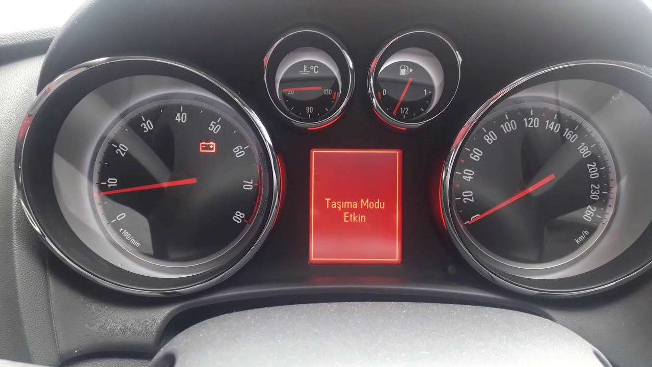 Opel Astra J Taşıma Modu