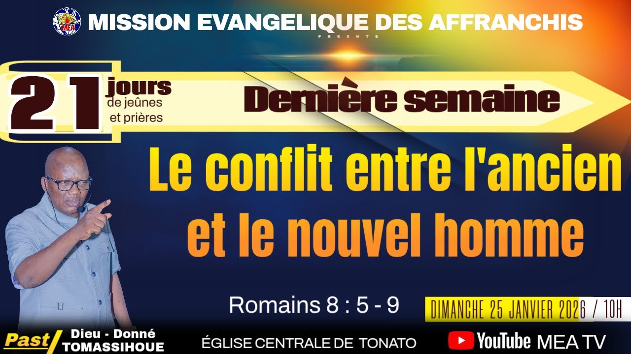 21 JOURS  DE JEUNE ET PRIERES // TROISIEME SEMAINE // DIMANCHE // TONATO