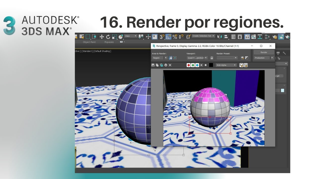 Curso 3DS MAX. Render por regiones.