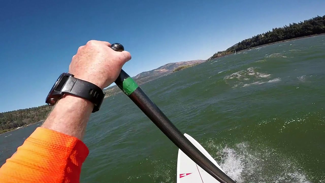 Downwinding the Viento Run Hood River on the SIC Bayonet - July 2019