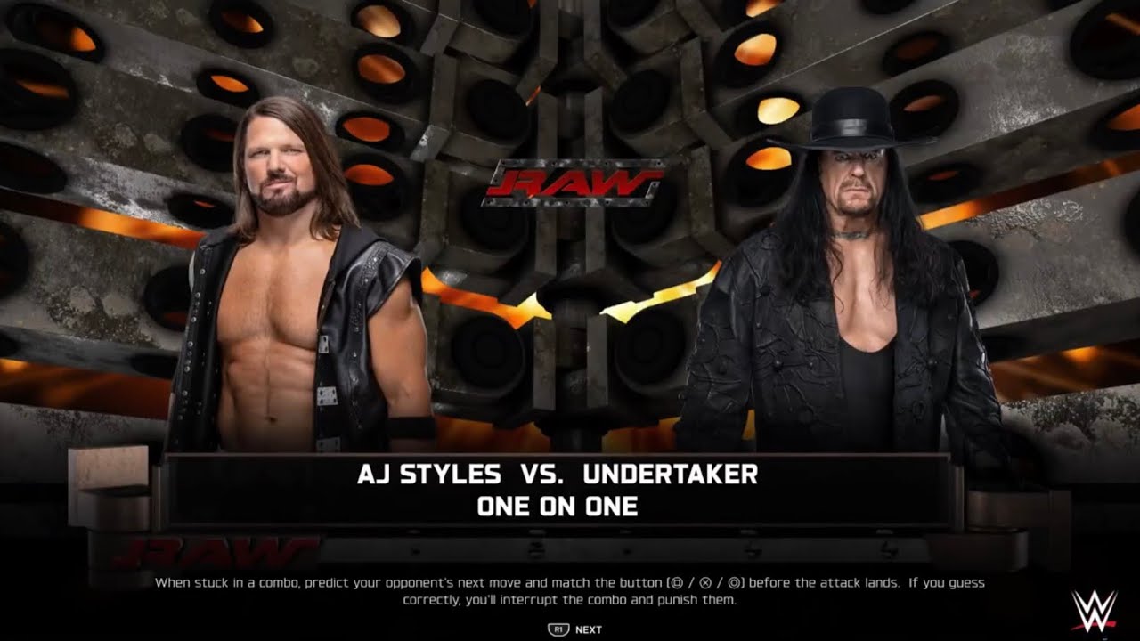WWE 2K25! AJ Styles vs Undertaker  🔥🔥👊