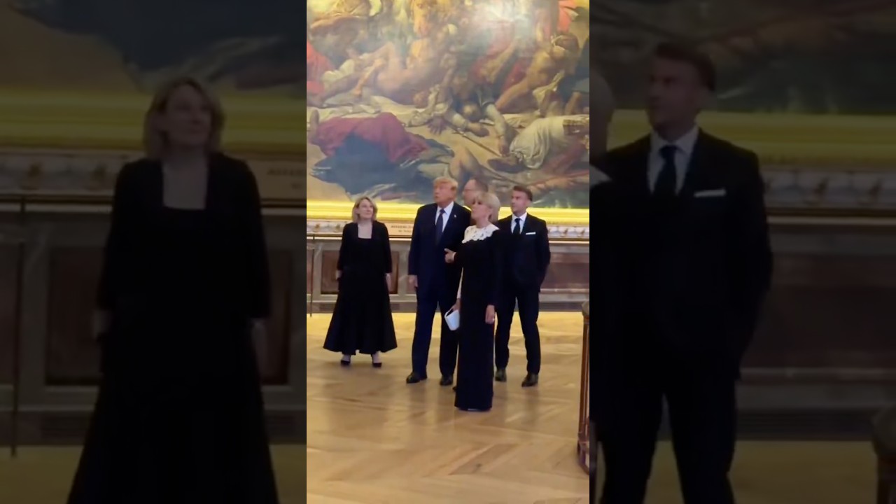 President Donald Trump & Macron 😳😳