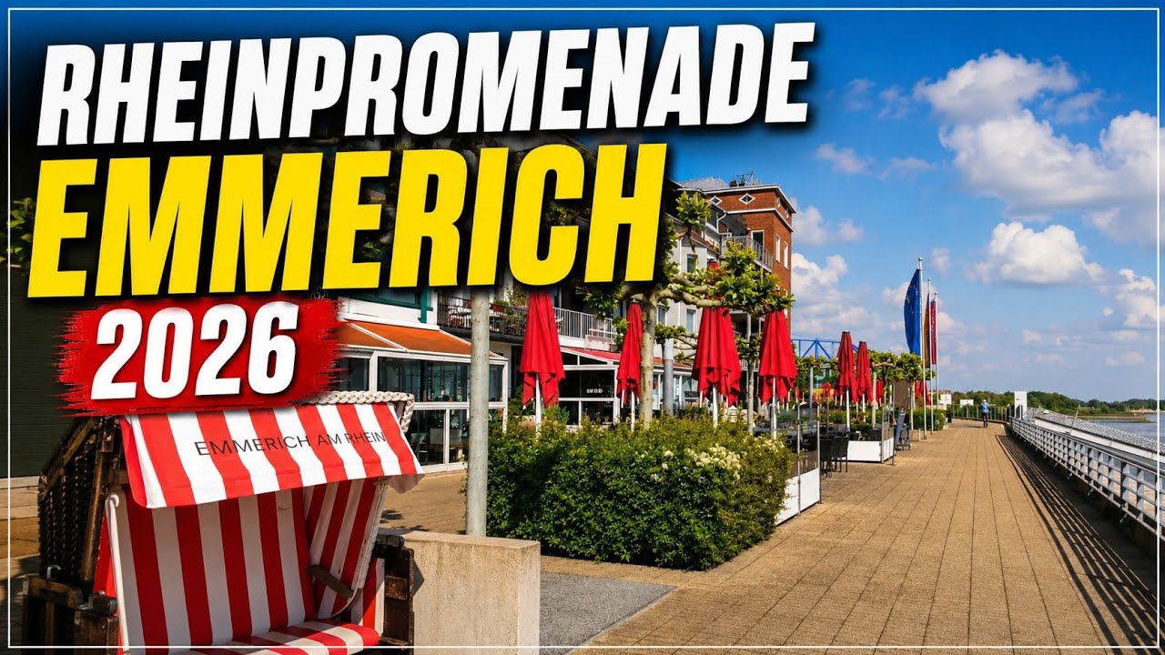 Rheinpromenade Emmerich 2026 🇩🇪 Ein gem&uuml;tlicher Bilder-Spaziergang