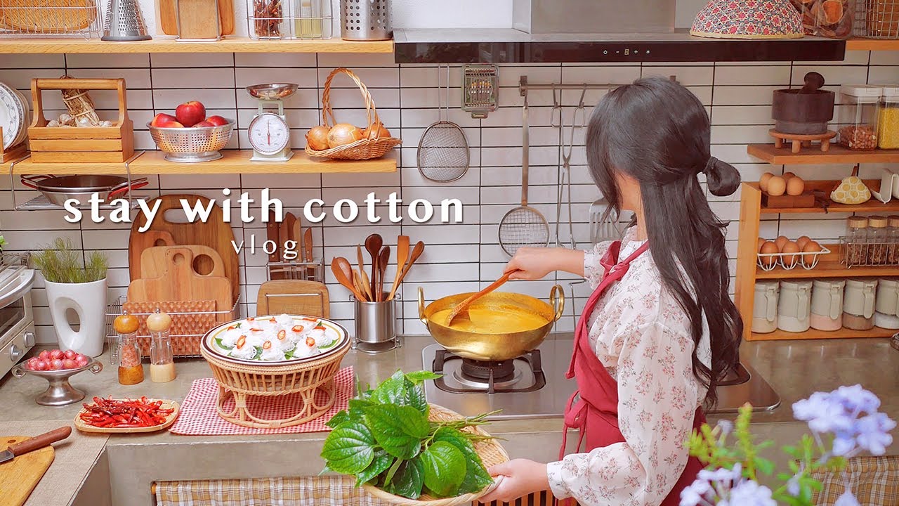 Домашняя еда 🌶 | Крабовое карри с листьями бетеля 🥘 | Небольшой сад на заднем дворе 🌿 | ВЛОГ