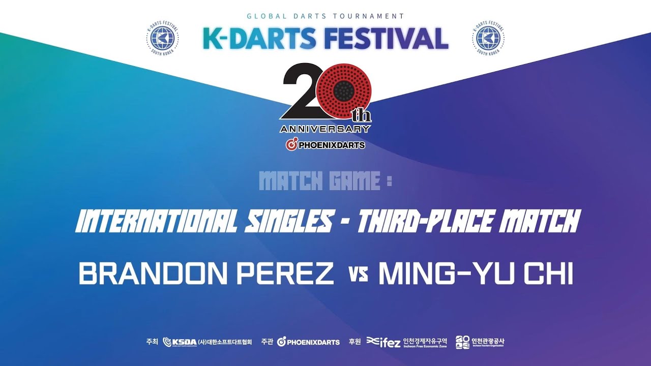 2025 K DARTS FESTIVAL International Singles Third place Match Barndon Perez vs MING YU CHI