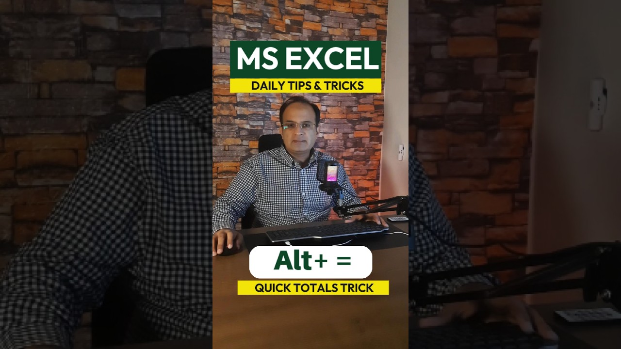 Excel Trick For Quick Sum in Seconds! #shorts #excel #exceltips #exceltricks