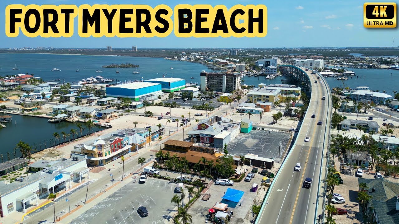 Fort Myers Beach & San Carlos Island Aerial View