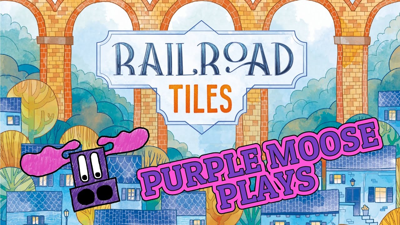 Игра Purple Moose Plays...Railroad Tiles (для одного игрока) - при поддержке Noble Knight Games.