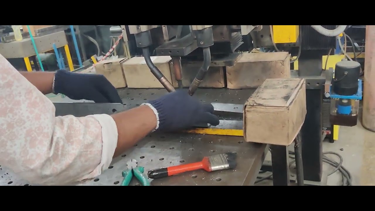 Tack Welding Of Nuts On Bracket Assembly - Profile Welder by Nikit Engineers