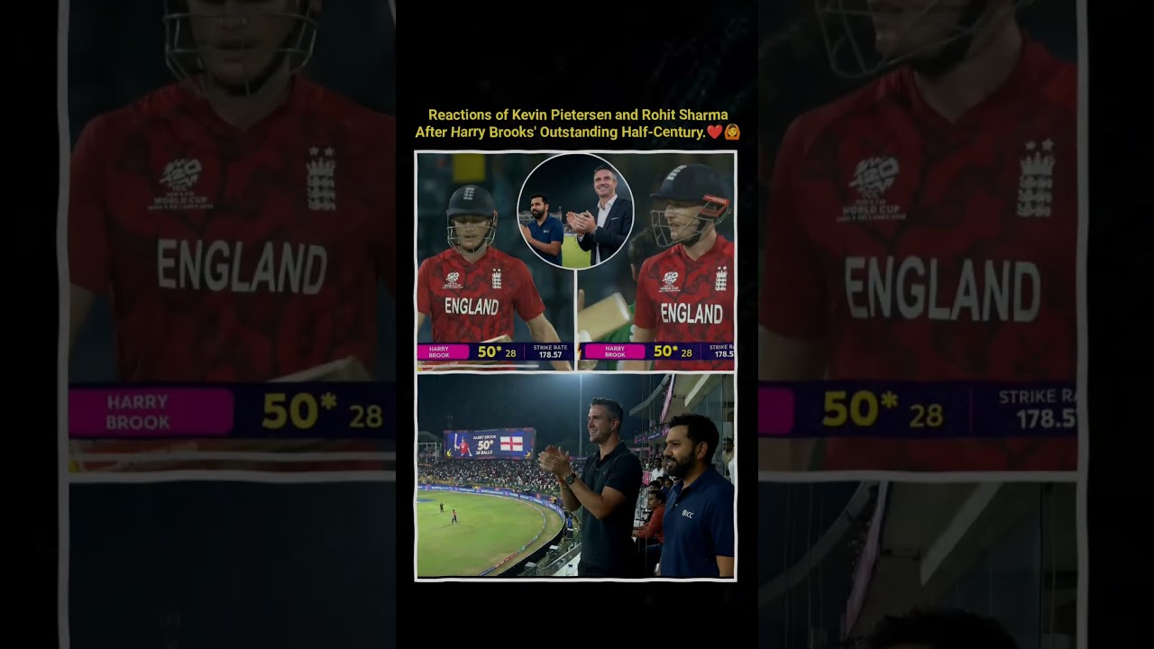 Kevin Pietersen & Rohit Sharma React to Harry Brook&rsquo;s Blazing Half-Century! 😍🔥