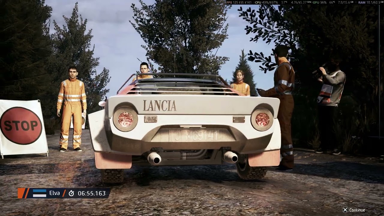 EA WRC Lancia Stratos Estonia Rally режим карьеры