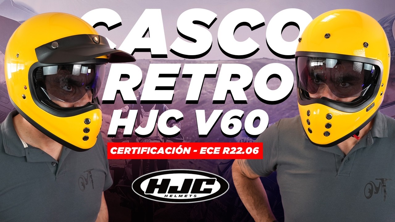 HJC V60 Review | Casco Integral Retro Vintage con Certificación ECE R22.06