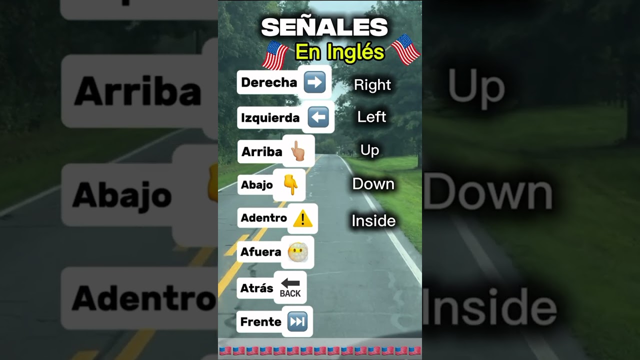 Se&ntilde;ales 👉🏼 #ingles #pronunciaemingles #falandoingles #inglesfacil #inglesencasa #inglesonline