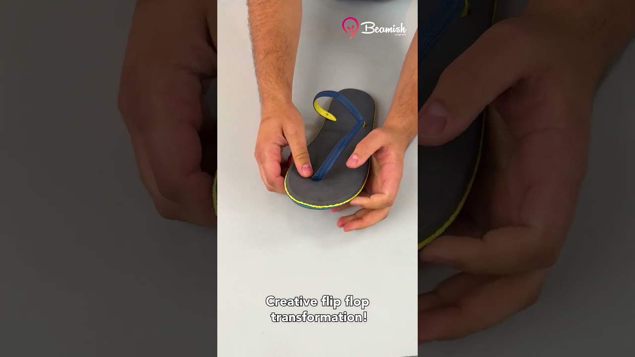 Creative flip flop transformation #easy #creative #flipflop #transformation #trick