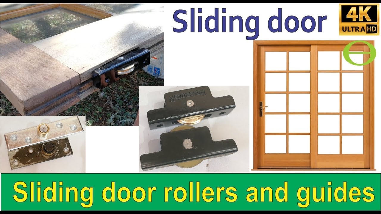 How to repair a stiff sliding door - new rollers and guides - step by step